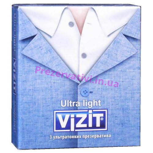 Презервативи VIZIT Ultra light Ультратонкі 3шт - Фото№1