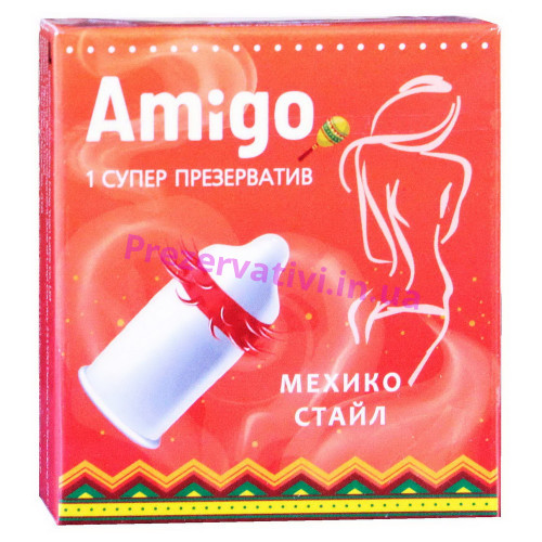 СуперПрезерватив Amigo Мехико стайл 1шт(шипи) - Фото№1