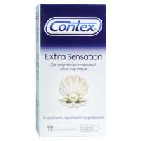 Презервативи латексні з силіконовою змазкою CONTEX Extra Sensation (з крупними крапками та ребрами), 12 шт - Фото№7