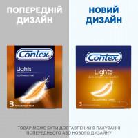 Презервативи латексні з силіконовою змазкою CONTEX Lights (особливо тонкі), 3 шт - Фото№3