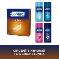 Презервативи латексні з силіконовою змазкою CONTEX Lights (особливо тонкі), 3 шт - Фото№2