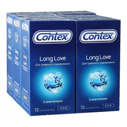 Блок презервативів Contex Long Love 6 пачок по 12шт