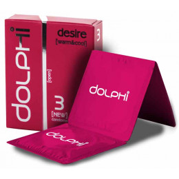 Презервативи Dolphi LUX Desire (Warm Cool) 3шт з розігріваючим та пролонгуючим ефектом