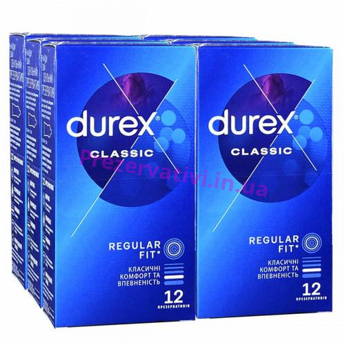 Блок презервативов Durex 6 пачек 12шт Classic - Фото№1