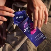 Презервативи латексні з силіконовою змазкою DUREX Dual Extase (рельєфні з анестетиком), 12 шт. - Фото№2