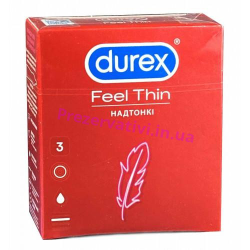 Презервативи DUREX 3шт Feel Thin - Фото№1