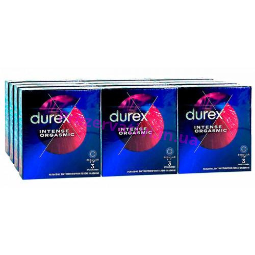 Блок презервативів Durex 12 пачок 3шт Intense Новинка! - Фото№1