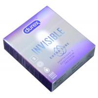 Презервативи латексні з силіконовою змазкою DUREX Invisible Extra Lube (ультратонкі з додатковою змазкою), З шт. - Фото№9