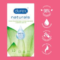 Презервативи латексні з гелем-змазкою DUREX Naturals (тонкі), 12 шт. - Фото№7