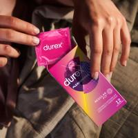 Презервативи латексні з силіконовою змазкою DUREX Pleasuremax (з ребрами та крапками), 12 шт. - Фото№2