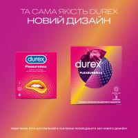 Презервативи латексні з силіконовою змазкою DUREX Pleasuremax (з ребрами та крапками), З шт. - Фото№7