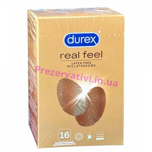 Презервативы DUREX Real Feel 16шт(Срок 08/2024) - Фото№1