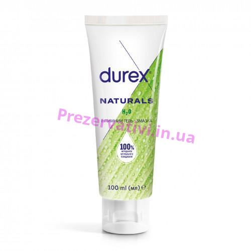 Интимный гель-смазка DUREX Naturals из натуральных ингредиентов без красителей и ароматизаторов(лубрикант), 100 мл - Фото№1