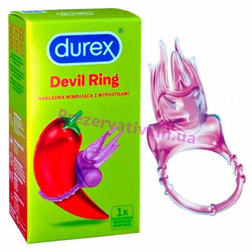 DUREX Intense Little Devil Кільце вібраційне з додатковою стимуляцією клітора - Фото№1