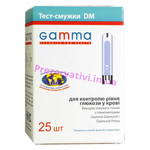 Тест-полоски GAMMA DM 25шт - Фото№1