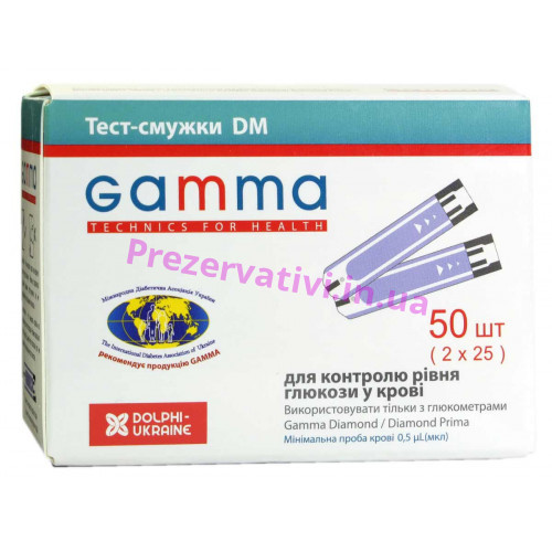 Тест-полоски GAMMA DM 50шт - Фото№1