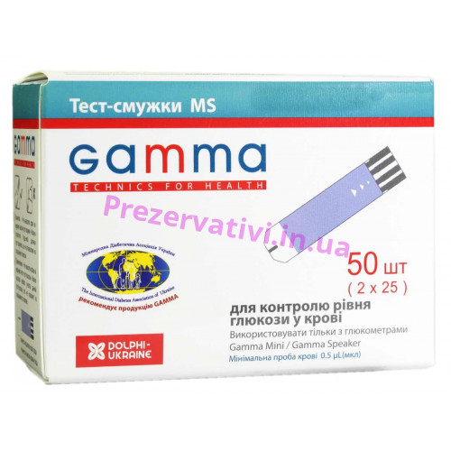 Тест-полоски GAMMA MS 50шт - Фото№1