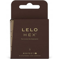 Надсучасні презервативи Lelo HEX Respect XL 3шт великого розміру - Фото№5