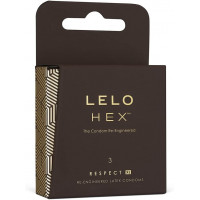 Надсучасні презервативи Lelo HEX Respect XL 3шт великого розміру - Фото№8