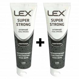 Гель-змазка Lex Super Strong 100мл пантенол, алоє вера 2шт