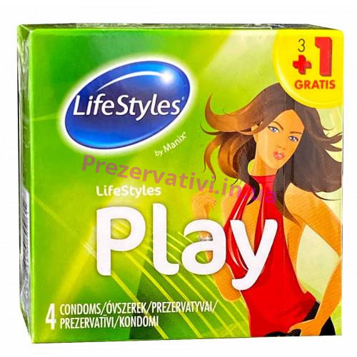 Презервативи LifeStyles Play 3шт+1(Акція) - Фото№1