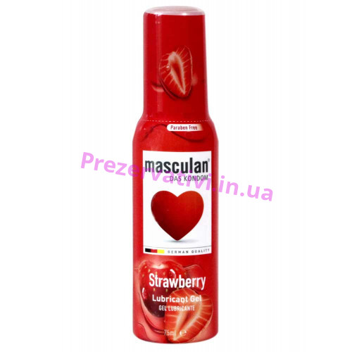 Гель-смазка Masculan Strawberry 75мл - Фото№1