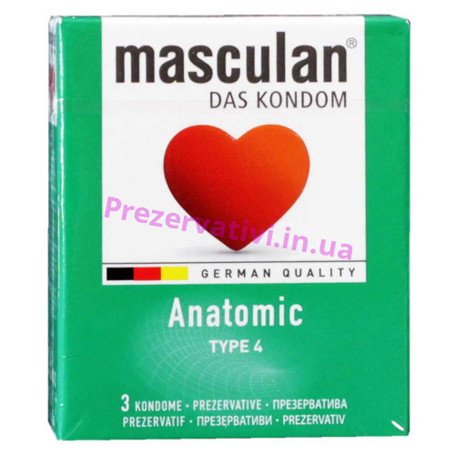 Презервативи Masculan Anatomic 3шт - Фото№1