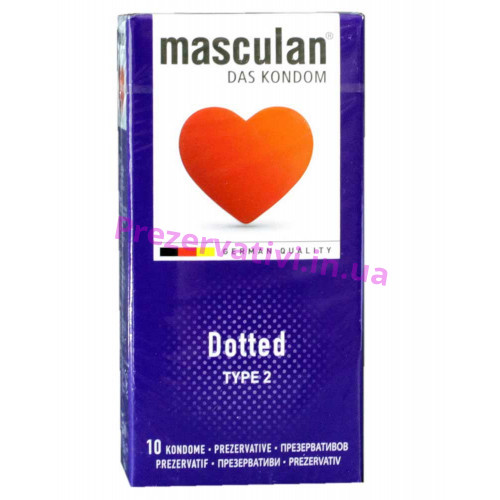 Презервативи Masculan Dotted 10шт - Фото№1