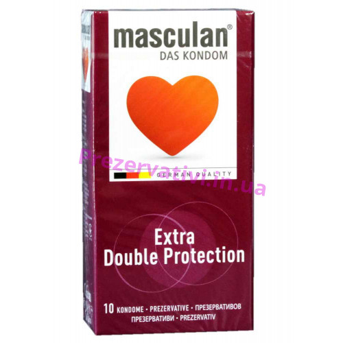 Презервативи Masculan Extra Double 10шт (Маскулан Екстра Дабл) - Фото№1