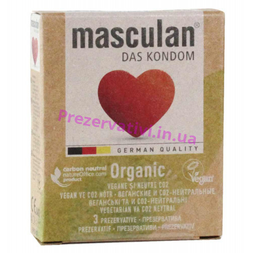 Презервативи Masculan ORGANIC 3шт - Фото№1