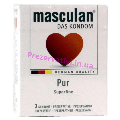 Презервативи Masculan PUR 3шт - Фото№1