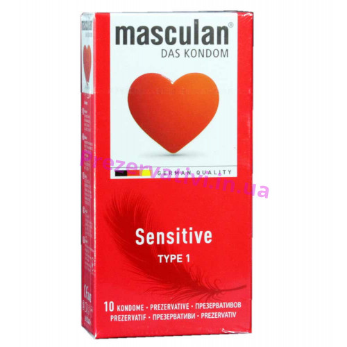 Презервативи Masculan Sensitive 10шт (Маскулан Сенсетів) - Фото№1