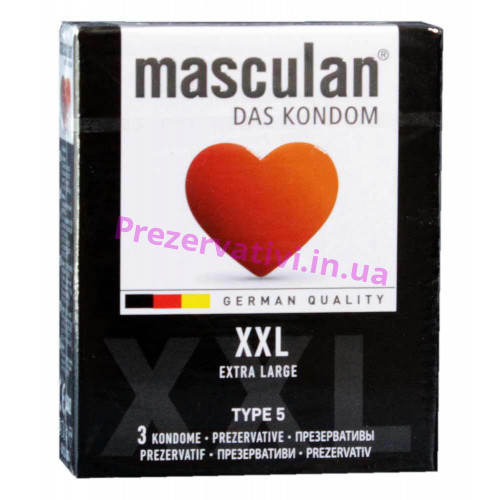 Презервативы Masculan XXL 3шт - Фото№1