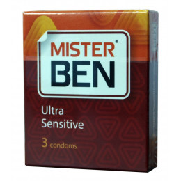 Презервативи Mister Ben Ultra Sensitive 3шт ультратонкі