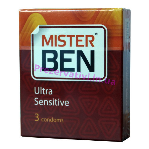 Презервативи Mister Ben Ultra Sensitive 3шт ультратонкі - Фото№1