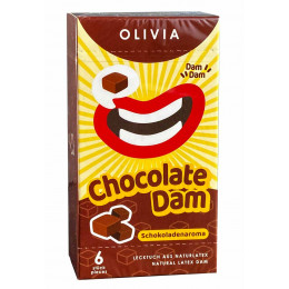 Латексні серветки Olivia Oral Dams Chocolate 6шт Шоколад