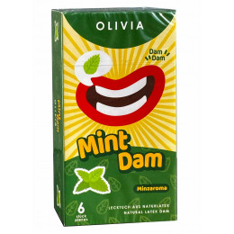 Латексные салфетки Olivia Oral Dams Mint 6шт ментол