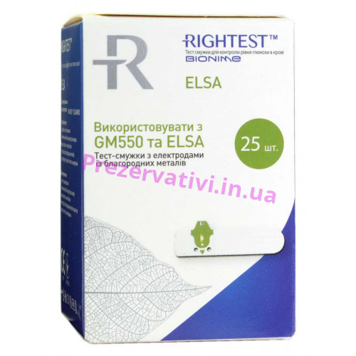 Тест-смужки Rightest ELSA 25шт - Фото№1