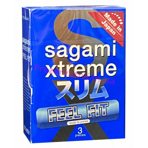 Презервативи Sagami Xtreem FEEL FIT 3шт що плотно облягають - Фото№1