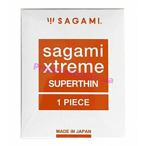 Презервативи Sagami Xtreem SuperThin 1шт надтонкі латексні - Фото№1