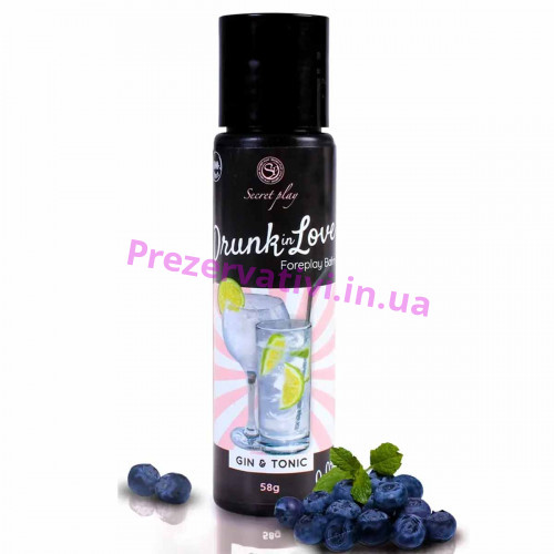 Бальзам для орального секса SecretPlay - Drunk in Love Gin&Tonic Balm, 60 ml - Фото№1