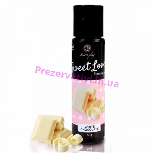 Гель для орального секса SecretPlay - Sweet Love White chocolate Gel, 60 ml - Фото№1