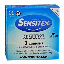 Презервативи Sensitex Natural 3шт веганські