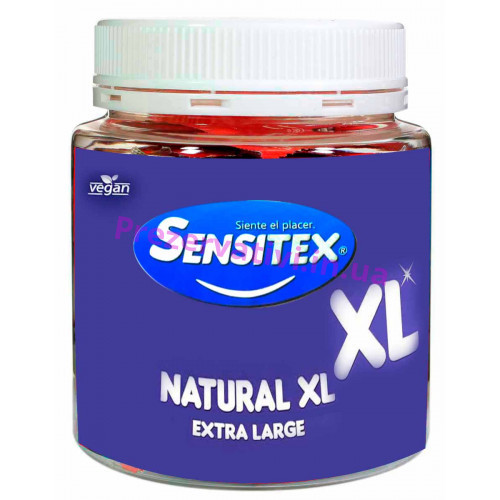 Презервативи Sensitex NaturalXL 15шт великого розміру - Фото№1