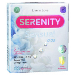 Презервативи Serenity Sensual 0.03 супер тонкі 3шт