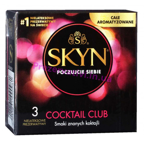 Презервативы SKYN Coctail Club безлатексные ароматизированные 3шт (PL) - Фото№1