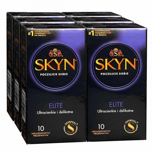 Презервативы SKYN Elite супертонкие безлатексные 60шт (6 пачек по 10шт) (PL) - Фото№1