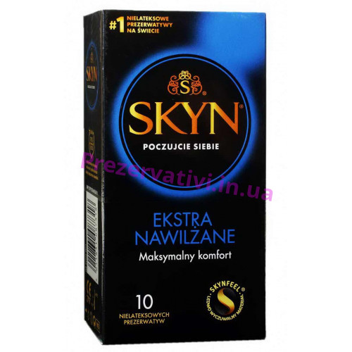 Презервативи SKYN Extra Lubricated безлатексні з додатковою змазкою10шт (PL) - Фото№1