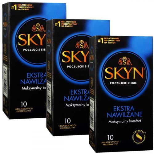 Презервативы SKYN Extra Lubricated безлатексные с обильной смазкой 30шт (3 пачки по 10шт) (PL) - Фото№1