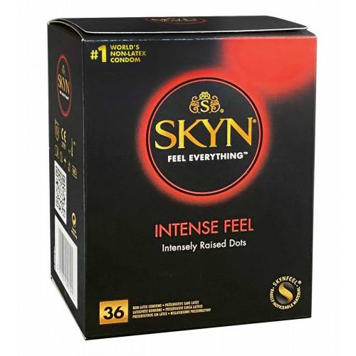 Презервативи SKYN Intense Feel крапкові безлатексні 36шт - Фото№1